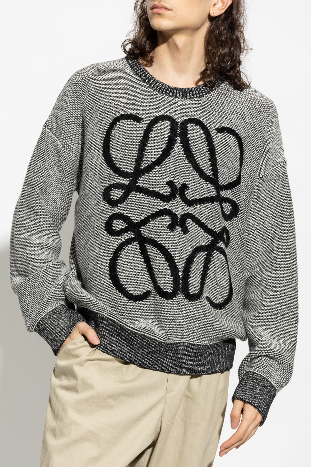 Grey Sweater with logo Loewe - Vitkac Canada